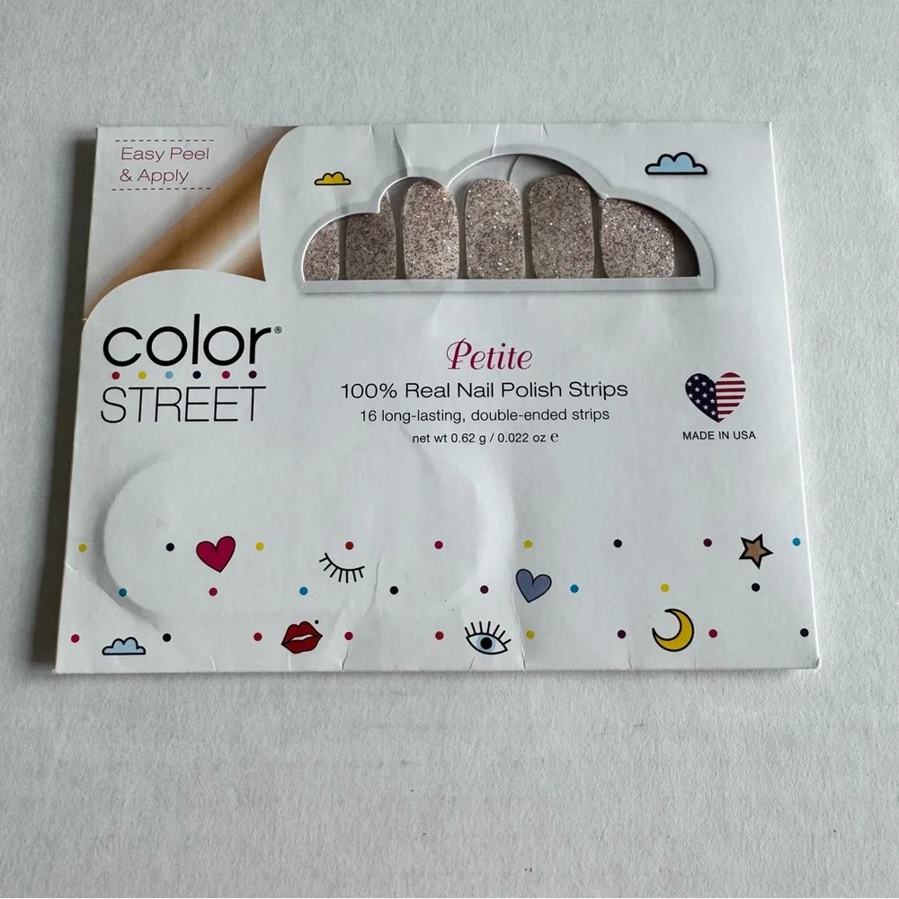*Retired* Color Street: Tiny + Shiny (Petite) | Pink Glitter Clear Overlay - Picture 3 of 14